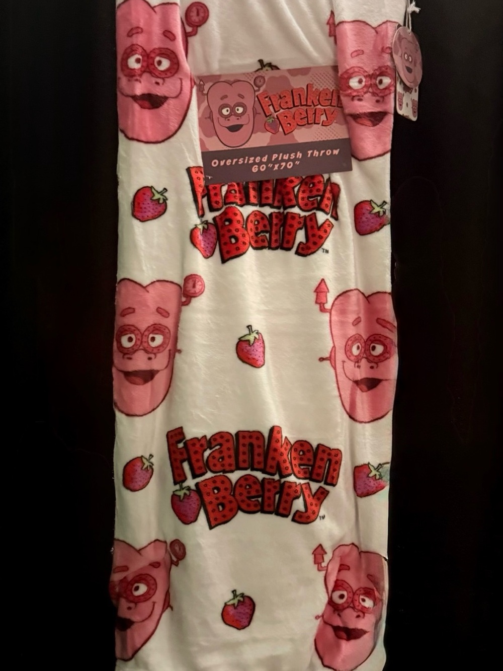 FrankenBerry Oversized Plush Throw Blanket